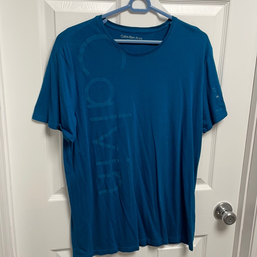 Large Aqua Calvin Klein Shirt